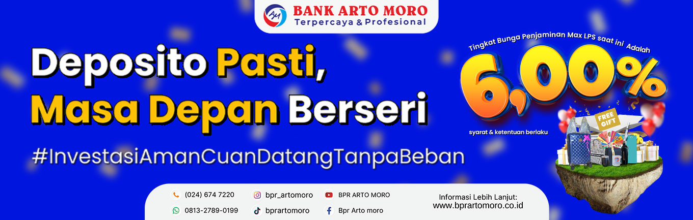 Deposito BPR Arto Moro Bunga 6,25%