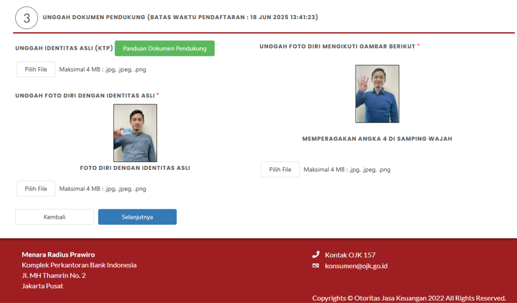 Dokumen Pendukung Pendaftaran BI Checking