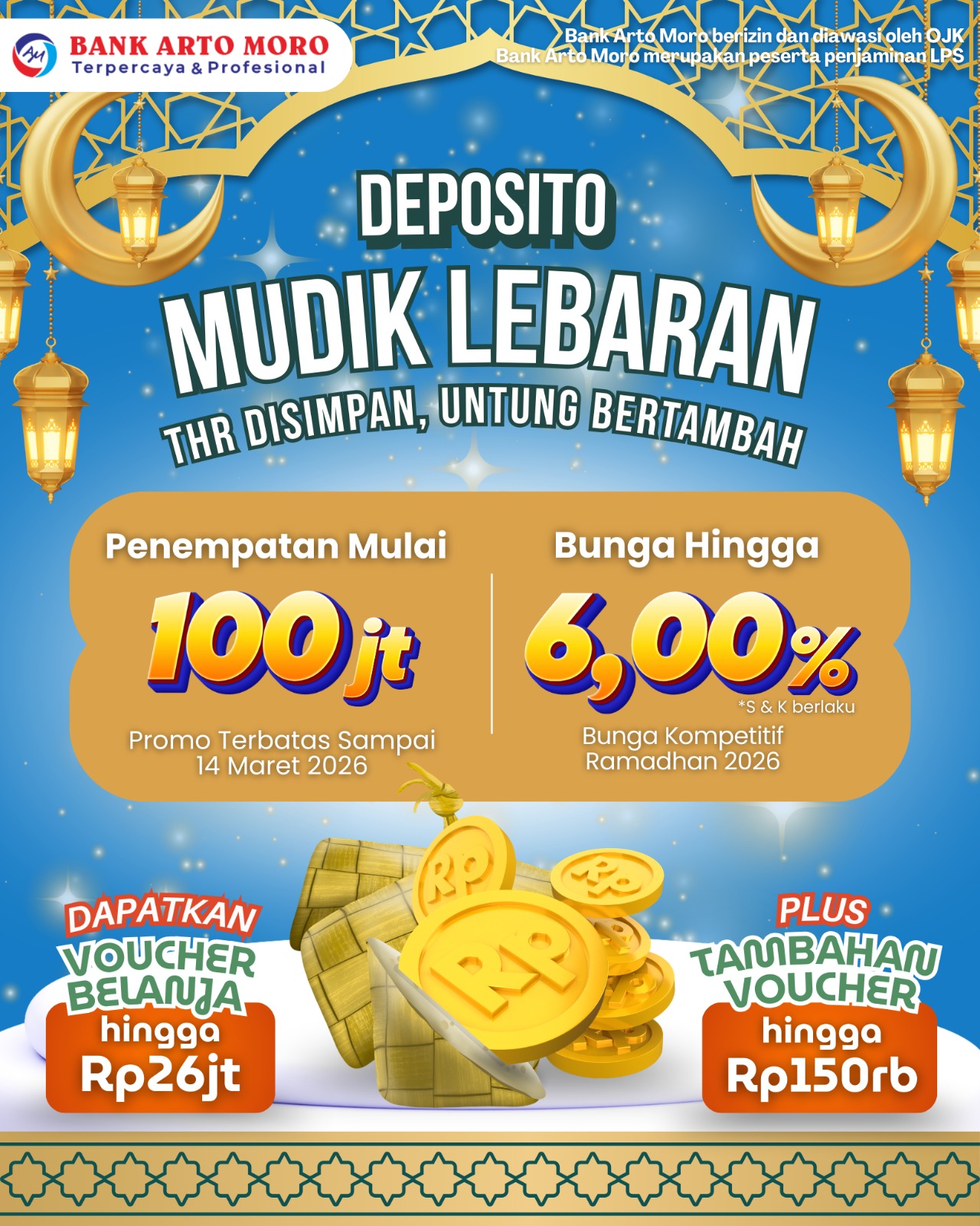 Promo Spesial Deposito Mudik Lebaran Bank Arto Moro
