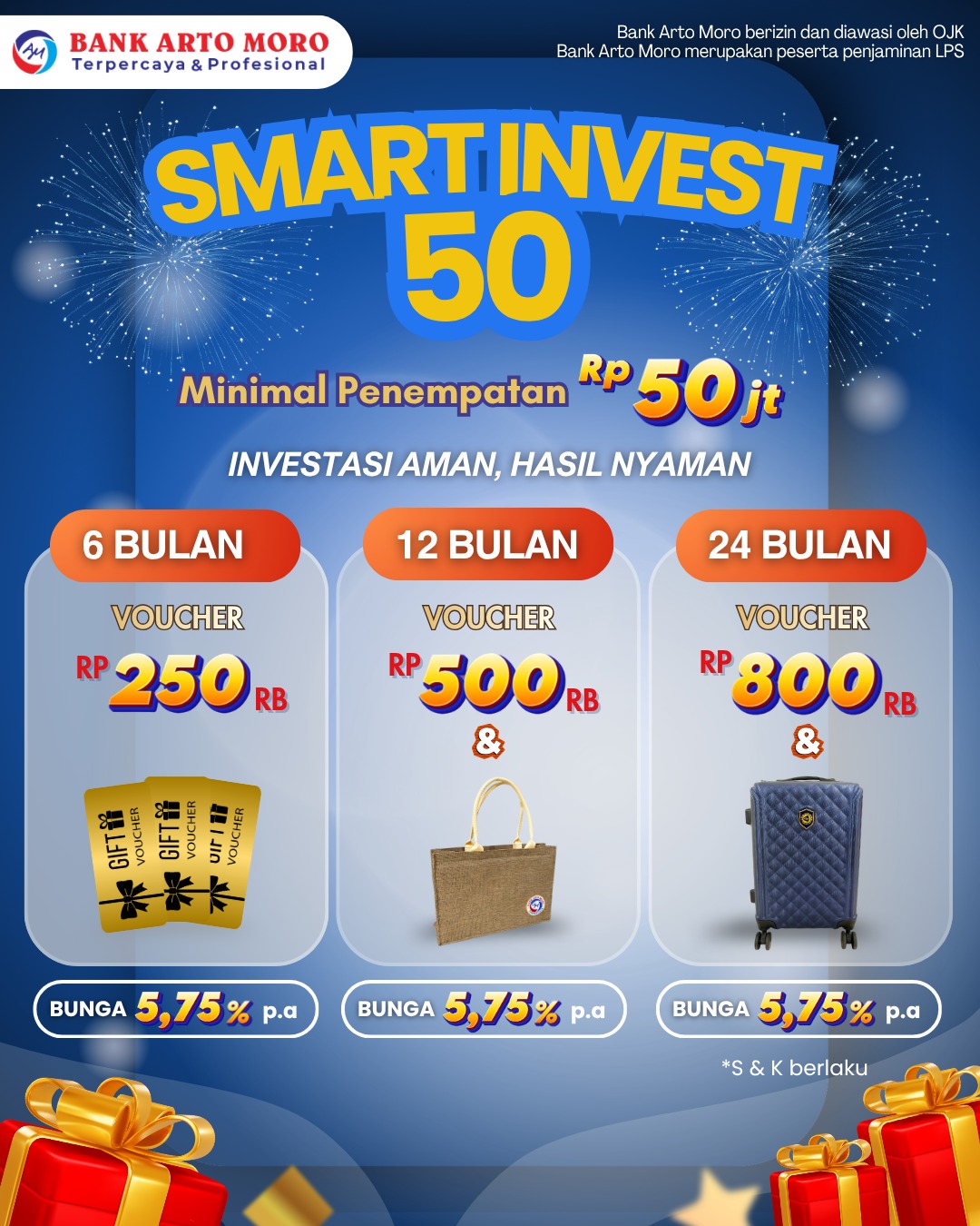 Promo Deposito Smart Invest 50