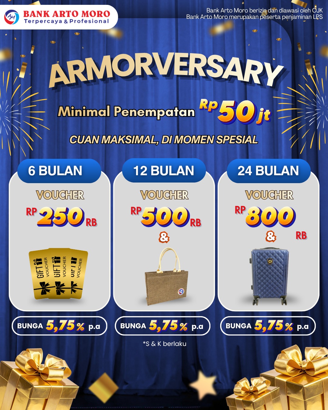 Deposito Armorversary Bank Arto Moro